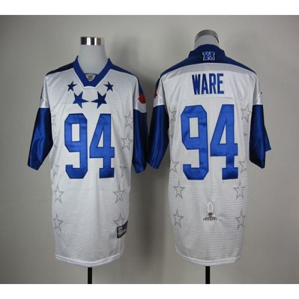 Cowboys #94 DeMarcus Ware White 2012 Pro Bowl Stitched NFL Jersey
