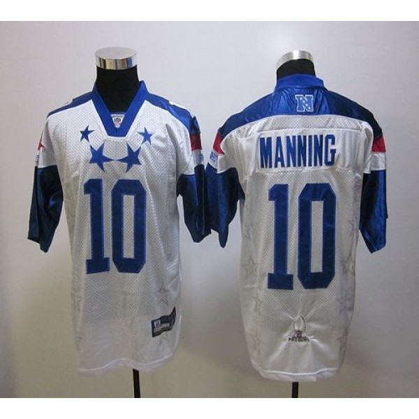 Giants #10 Eli Manning White 2012 Pro Bowl Stitched NFL Jersey