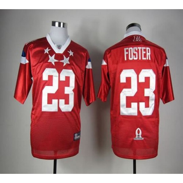 Texans #23 Arian Foster Red 2012 Pro Bowl Stitched NFL Jersey