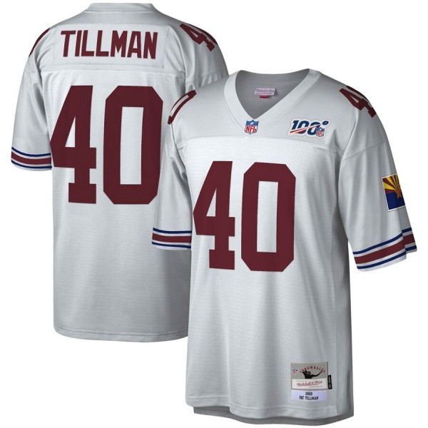 Arizona Cardinals #40 Pat Tillman Mitchell & Ness NFL 100 Retired Player Platinum Jersey