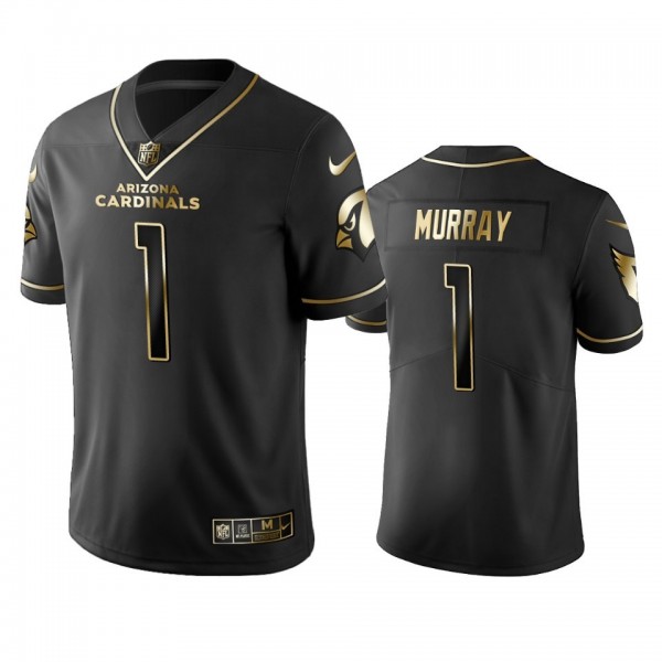 Cardinals #1 Kyler Murray Men's Stitched NFL Vapor Untouchable Limited Black Golden Jersey