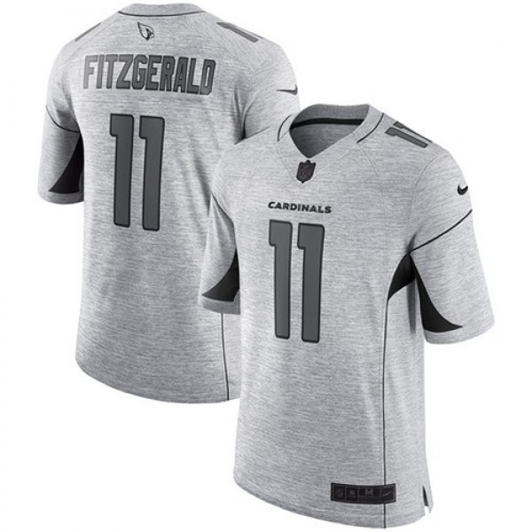 Nike Cardinals #11 Larry Fitzgerald Gray Men's Stitched NFL Limited Gridiron Gray II Jersey