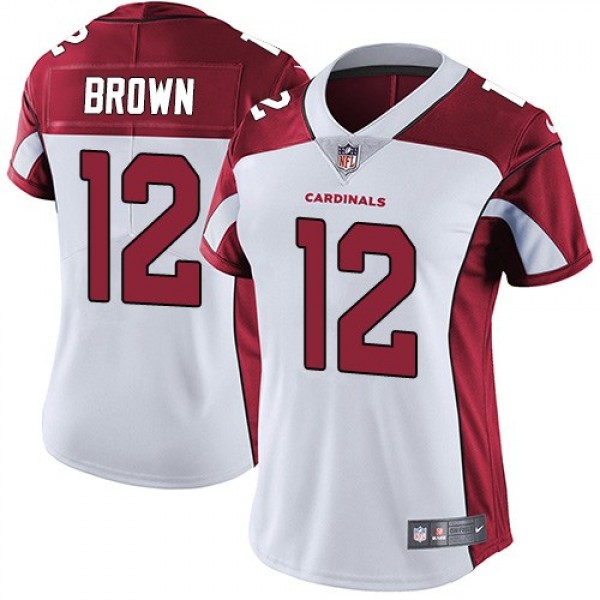 Women's Cardinals #12 John Brown White Stitched NFL Vapor Untouchable Limited Jersey