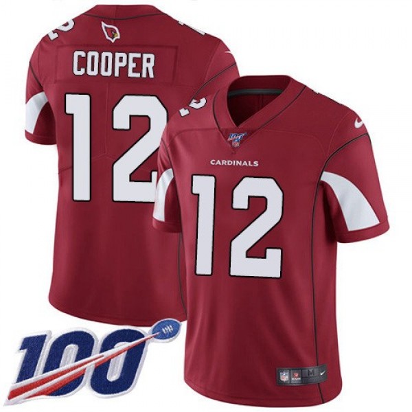 Nike Cardinals #12 Pharoh Cooper Red Team Color Men's Stitched NFL 100th Season Vapor Limited Jersey