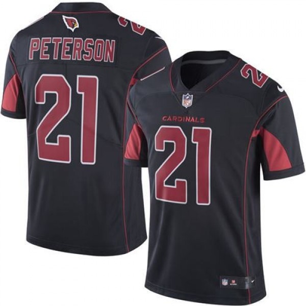 Nike Cardinals #21 Patrick Peterson Black Men's Stitched NFL Limited Rush Jersey