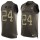 Nike Cardinals #24 Adrian Wilson Green Men's Stitched NFL Limited Salute To Service Tank Top Jersey
