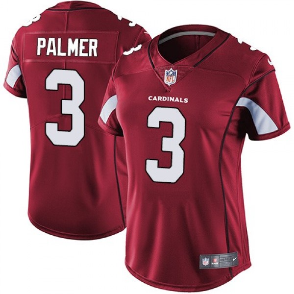 Women's Cardinals #3 Carson Palmer Red Team Color Stitched NFL Vapor Untouchable Limited Jersey