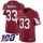 Nike Cardinals #33 Byron Murphy Red Team Color Men's Stitched NFL 100th Season Vapor Limited Jersey