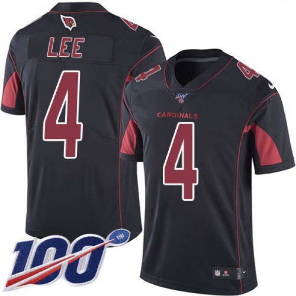 Nike Cardinals #4 Andy Lee Black Men's Stitched NFL Limited Rush 100th Season Jersey