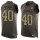 Nike Cardinals #40 Pat Tillman Green Men's Stitched NFL Limited Salute To Service Tank Top Jersey
