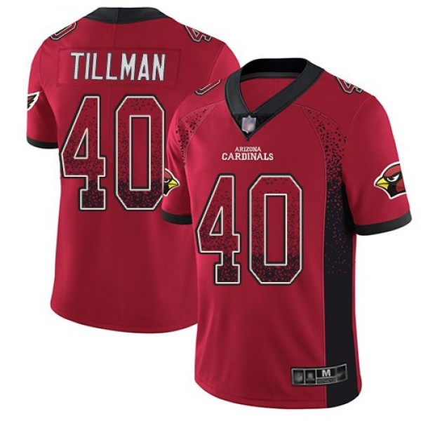 Nike Cardinals #40 Pat Tillman Red Team Color Men's Stitched NFL Limited Rush Drift Fashion Jersey