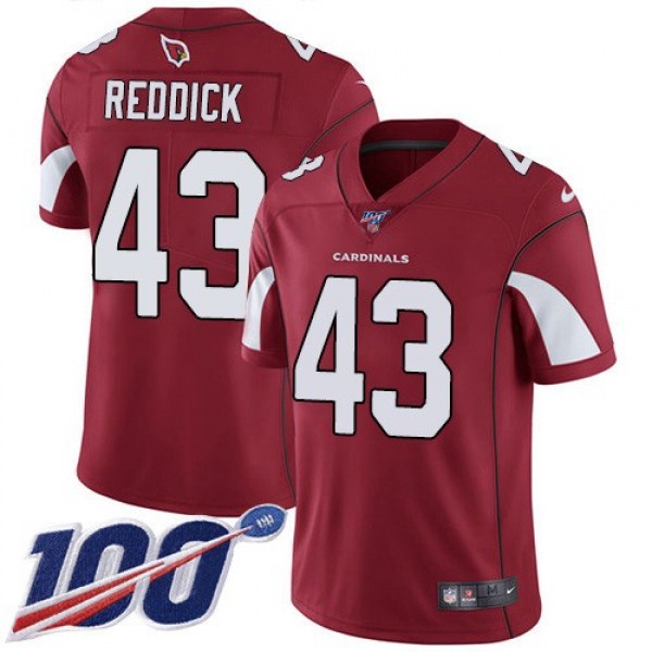 Nike Cardinals #43 Haason Reddick Red Team Color Men's Stitched NFL 100th Season Vapor Limited Jersey
