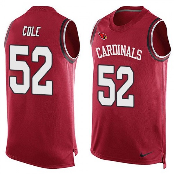 Nike Cardinals #52 Mason Cole Red Team Color Men's Stitched NFL Limited Tank Top Jersey