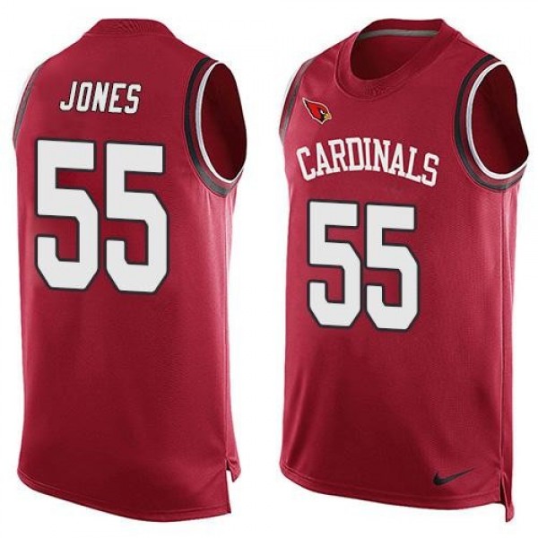 Nike Cardinals #55 Chandler Jones Red Team Color Men's Stitched NFL Limited Tank Top Jersey
