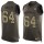 Nike Cardinals #64 J.R. Sweezy Green Men's Stitched NFL Limited Salute To Service Tank Top Jersey