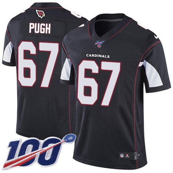 Nike Cardinals #67 Justin Pugh Black Alternate Men's Stitched NFL 100th Season Vapor Limited Jersey