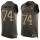 Nike Cardinals #74 D.J. Humphries Green Men's Stitched NFL Limited Salute To Service Tank Top Jersey