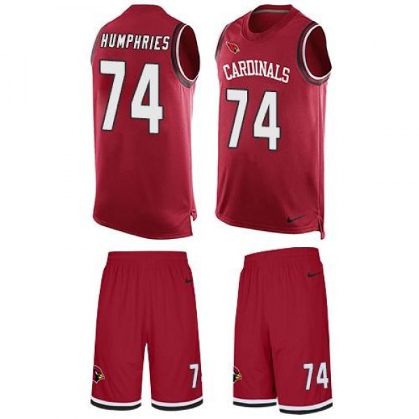 Nike Cardinals #74 D.J. Humphries Red Team Color Men's Stitched NFL Limited Tank Top Suit Jersey