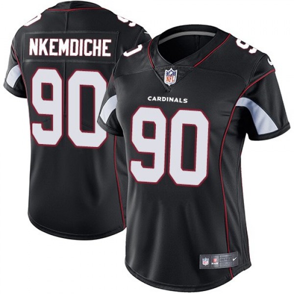 Women's Cardinals #90 Robert Nkemdiche Black Alternate Stitched NFL Vapor Untouchable Limited Jersey