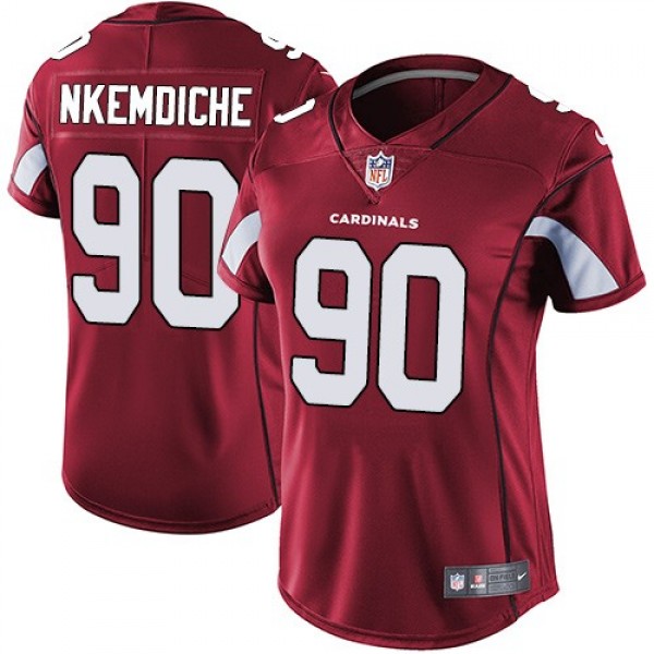 Women's Cardinals #90 Robert Nkemdiche Red Team Color Stitched NFL Vapor Untouchable Limited Jersey