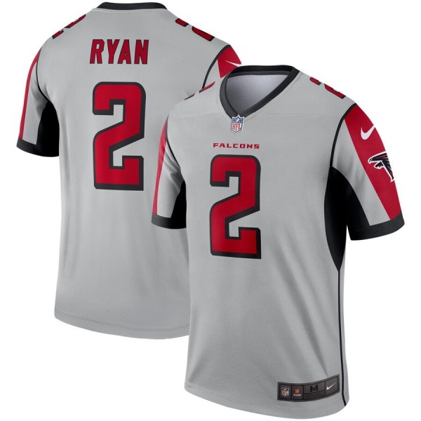 Atlanta Falcons #2 Matt Ryan Nike Inverted Legend Jersey Silver