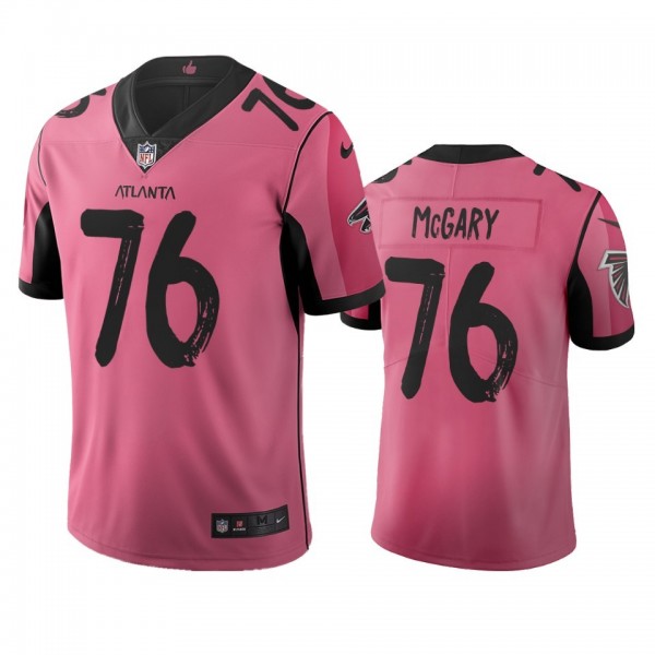 Atlanta Falcons #76 Kaleb Mcgary Pink Vapor Limited City Edition NFL Jersey