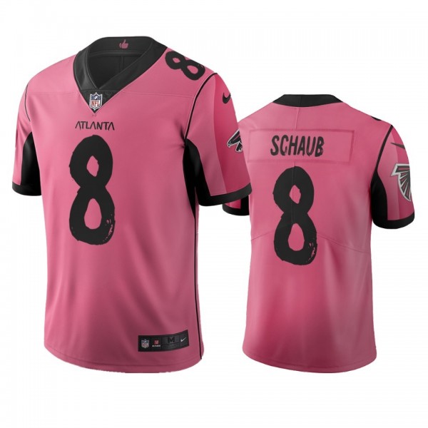 Atlanta Falcons #8 Matt Schaub Pink Vapor Limited City Edition NFL Jersey
