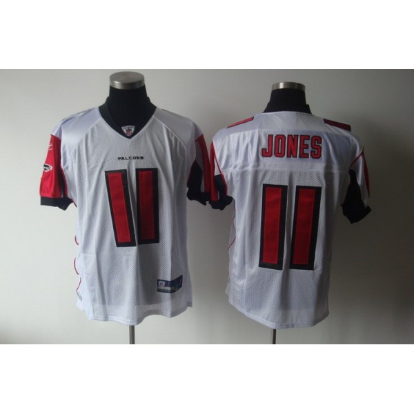 Falcons #11 Julio Jones White Stitched NFL Jersey