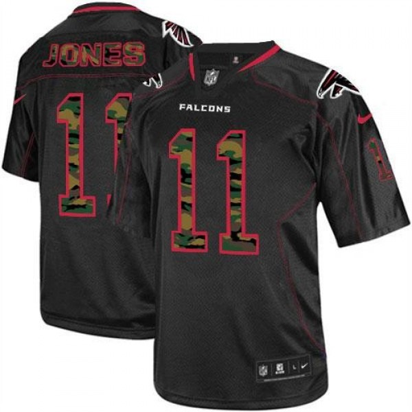 Nike Falcons #11 Julio Jones Black Men's Stitched NFL Elite Camo Fashion Jersey