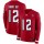 Nike Falcons #12 Mohamed Sanu Sr Red Team Color Men's Stitched NFL Limited Therma Long Sleeve Jersey