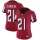 Women's Falcons #21 Deion Sanders Red Team Color Stitched NFL Vapor Untouchable Limited Jersey
