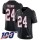 Nike Falcons #24 Devonta Freeman Black Alternate Men's Stitched NFL 100th Season Vapor Limited Jersey