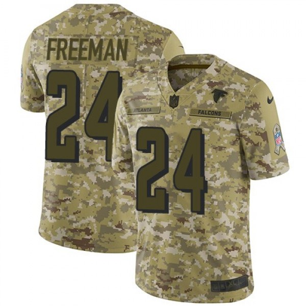 Nike Falcons #24 Devonta Freeman Camo Men's Stitched NFL Limited 2018 Salute To Service Jersey