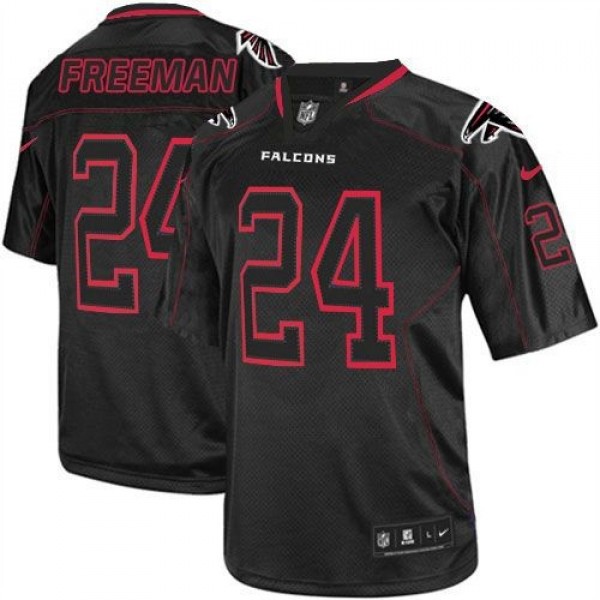 Nike Falcons #24 Devonta Freeman Lights Out Black Men's Stitched NFL Elite Jersey