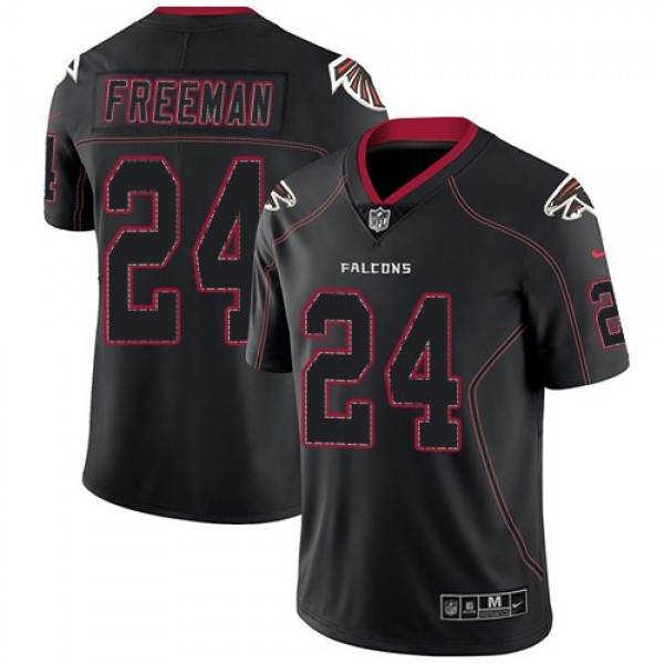 Nike Falcons #24 Devonta Freeman Lights Out Black Men's Stitched NFL Limited Rush Jersey