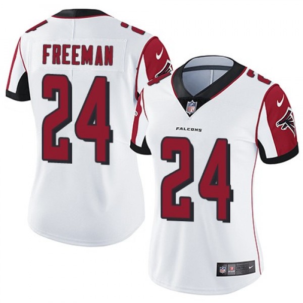 Women's Falcons #24 Devonta Freeman White Stitched NFL Vapor Untouchable Limited Jersey