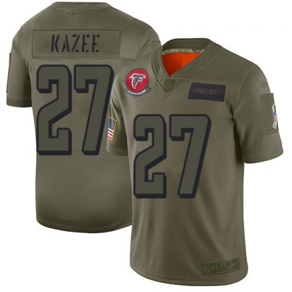 Nike Falcons #27 Damontae Kazee Camo Men's Stitched NFL Limited 2019 Salute To Service Jersey