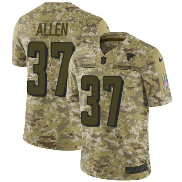 Nike Falcons #37 Ricardo Allen Camo Men's Stitched NFL Limited 2018 Salute To Service Jersey