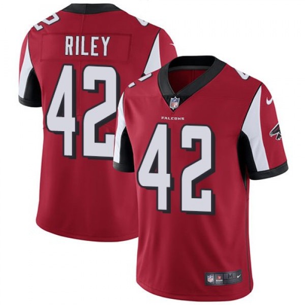 Nike Falcons #42 Duke Riley Red Team Color Men's Stitched NFL Vapor Untouchable Limited Jersey