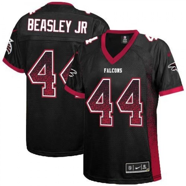 Women's Falcons #44 Vic Beasley Jr Black Alternate Stitched NFL Elite Drift Jersey