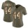 Women's Falcons #44 Vic Beasley Jr Olive Gold Stitched NFL Limited 2017 Salute to Service Jersey