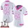 Women's Falcons #45 Deion Jones White Pink Super Bowl LI 51 Stitched NFL Limited Rush Jersey