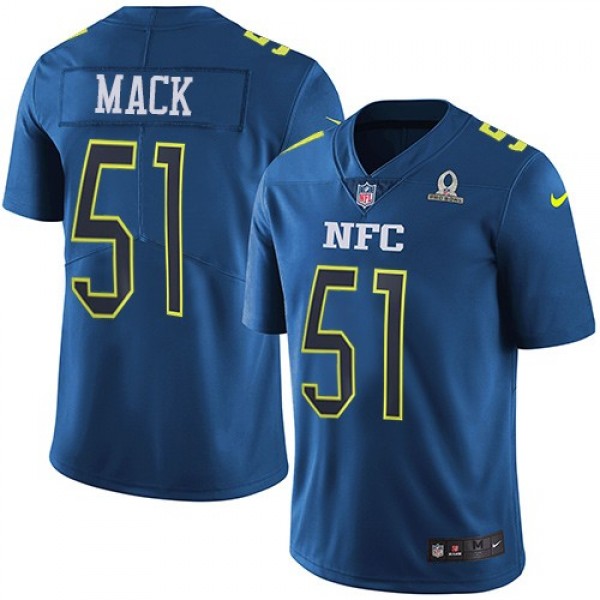 Nike Falcons #51 Alex Mack Navy Men's Stitched NFL Limited NFC 2017 Pro Bowl Jersey