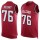 Nike Falcons #76 Kaleb McGary Red Team Color Men's Stitched NFL Limited Tank Top Jersey