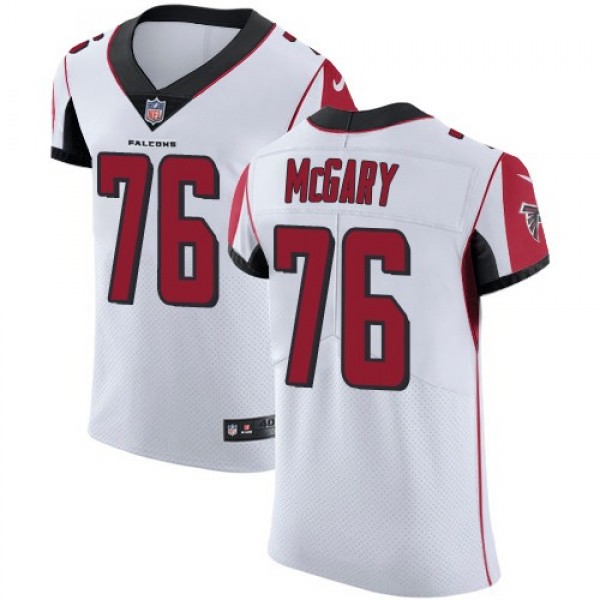 Nike Falcons #76 Kaleb McGary White Men's Stitched NFL Vapor Untouchable Elite Jersey