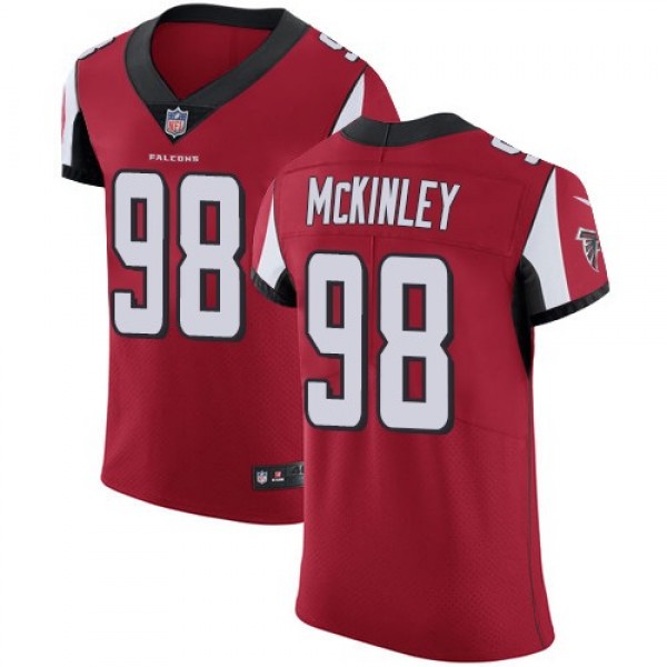 Nike Falcons #98 Takkarist McKinley Red Team Color Men's Stitched NFL Vapor Untouchable Elite Jersey