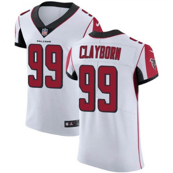 Nike Falcons #99 Adrian Clayborn White Men's Stitched NFL Vapor Untouchable Elite Jersey