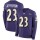 Nike Ravens #23 Tony Jefferson Purple Team Color Men's Stitched NFL Limited Therma Long Sleeve Jersey