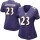 Women's Ravens #23 Tony Jefferson Purple Team Color Stitched NFL New Elite Jersey