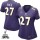 Women's Ravens #27 Ray Rice Purple Team Color Super Bowl XLVII NFL Game Jersey